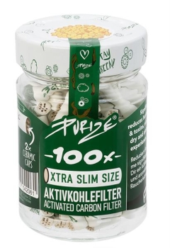PURIZE Aktivkohlefilter XTRA Slim ø 5,9mm 100er Packung